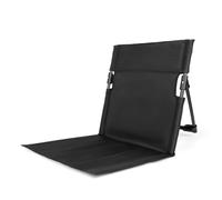 Aspire Bleacher Seat, Stadium Seat, Detachable Folding with Backs and Cushion Wide for Camping, Outdoor Music Festival-Black