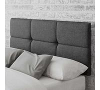 Aspire Caine Saxon Twill Fabric Headboard Charcoal