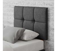 Aspire Caine Saxon Twill Fabric Headboard Charcoal
