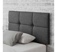 Aspire Caine Saxon Twill Fabric Headboard Charcoal