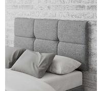Aspire Caine Saxon Twill Fabric Headboard Grey