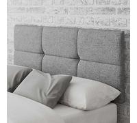 Aspire Caine Saxon Twill Fabric Headboard Grey