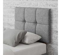 Aspire Caine Saxon Twill Fabric Headboard Grey