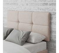 Aspire Caine Saxon Twill Fabric Headboard Natural