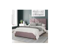 Aspire Caine Upholstered Ottoman Storage Bed, Plush Velvet Fabric In Rose Rose King
