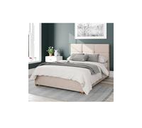 Caine Upholstered Ottoman Storage Bed, Saxon Twill Fabric Aspire Natural King