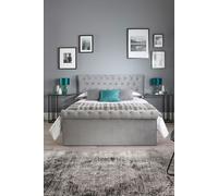 Aspire Chesterfield Ottoman Bed Single Grey
