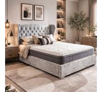 Aspire Cloudrest Pocket Hybrid Euro Top Mattress, Medium Comfort Pocket Spring Mattress In A Box, Memory & Eco Foam Support, 23Cm Depth