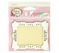 Aspire Crafts Dekromounts Vintage Bloom Oblong Fames Fun Shapes, Pack of 6, Cream