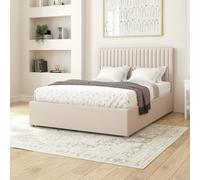 Aspire Double Linen Adjustable Bed with Mattress - Off White