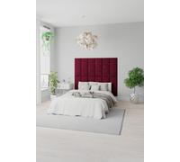 Aspire Easymount Wall Mounted Upholstered Panels Modular Diy Headboard In Kimiyo Linen Fabric Charcoal (pack Of 4), Grey