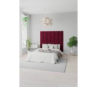 Aspire Easymount Wall Mounted Upholstered Panels Modular Diy Headboard In Kimiyo Linen Fabric Charcoal (pack Of 8)