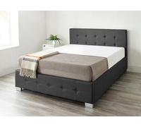 Aspire Super King Black Linen End Lift Ottoman Storage Bed - Aspire Beds - Wilko
