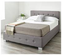 Aspire Fabric Double End Lift Ottoman Bed - Grey