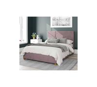 Garland Upholstered Ottoman Storage Bed, Plush Velvet Fabric Aspire Rose Super King