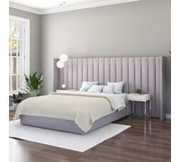 Aspire Grandeur Headboard in Eire Linen Grey Aspire Grey