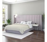 Aspire Grandeur Wing Double Ottoman Bed Frame - Grey