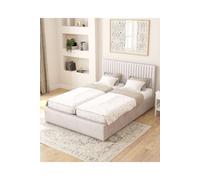 Grant Electric Adjustable Bed Upholstered in Plush Velvet Fabric with Pocket Sprung Mattress UK Made Aspire Light Grey Super King