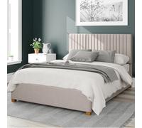 Aspire Grant Upholstered Ottoman Storage Bed, Eire Linen Fabric in Off-White | Size: King Aspire Off-White King