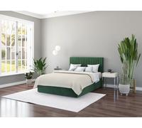 Aspire Grant Small Double Ottoman Bed Frame - Green
