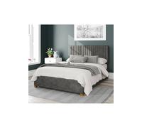 Grant Upholstered Ottoman Storage Bed, Kimiyo Linen Fabric Aspire Grey Super King
