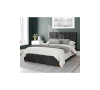 Grant Upholstered Ottoman Storage Bed, Mirazzi Velvet Fabric Aspire Black Double