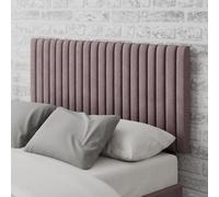 Aspire Grant Velvet Single Headboard - Blush