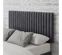 Aspire Grant Velvet Single Headboard- Grey