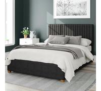 Aspire Grant Weave Kingsize Ottoman Bedframe - Ebony