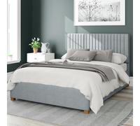 Aspire Grant Weave Kingsize Ottoman Bedframe - Sky Blue