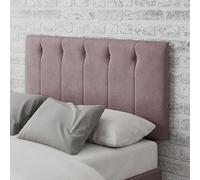 Aspire Hepburn Velvet Double Headboard - Blush