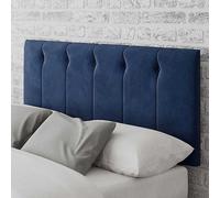 Aspire Hepburn Velvet Kingsize Headboard - Navy