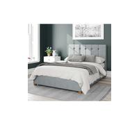 Aspire Hepburn Small Double Sky Malham Weave Ottoman Bed - Blue - Aspire Beds - Wilko
