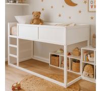 Aspire Hideout Reversible Midsleeper Wooden Children's Bed Frame With Memory Foam Mattress