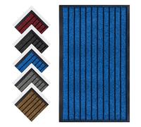 Aspire Homeware Blue Door Mat 60cm x 90cm - Indoor Outdoor Mats Dirt Trapper Anti Slip Rubber Mat Washable Super Absorbent Heavy Duty Doormats