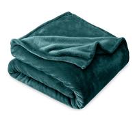 Aspire Homeware Fleece Blanket Sofa Throw, 400 GSM Versatile Thick Fluffy Bed Blankets, Soft & Warm Snuggle Cosy Emerald Throw For Bed and Couch, Twin/Double Size (150 x 200 cm)