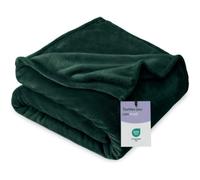 Aspire Homeware Fleece Blanket Sofa Throw Emerald Green 5ft x 6.5ft - Fluffy Soft 400GSM Thick Warm Versatile Blanket for Sofa, Couch, Bed Double, Twin Size, 150x200 cm