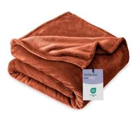 Aspire Homeware Fleece Blanket Sofa Throw Rust 5ft x 6.5ft - Fluffy Soft 400GSM Thick Warm Versatile Blanket for Sofa, Couch, Bed Double, Twin Size, 150x200 cm