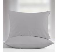 Aspire Homeware Grey Pillow Cases 4 Pack - 100% Brushed Microfiber Premium Pillowcases Super Soft Envelope Closure Pillow Cover (50x75cm)