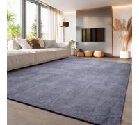 Aspire Homeware Modern Rugs Living Room 100% Polyester Rug for Bedroom Kids Room Soft Fluffy 600 GSM Anti Slip Backing Thick Pile Durable Carpet Non-Shedding Rug for Nursery Room Grey, 200x290 cm