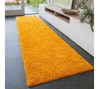 Aspire Homeware Non-Slip Ochre Shaggy Rug Soft Fluffy Washable, Medium Hallways Runner, (L)150Cm X (W)80Cm