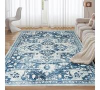 Aspire Homeware Rugs for Bedroom Living Room Large 160x230 cm - Traditional Area Rugs Tranquil Cashmere Style - Soft Short Pile Vintage Rug - Carpet for Dining Room Easy To Clean