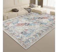 Aspire Homeware Rugs for Bedroom Living Room Large 200x290 cm - Traditional Area Rugs Cashmere Style Coastal Soft Short Pile Vintage Rug - Carpet for Dining Room Easy To Clean