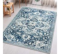 Aspire Homeware Rugs for Bedroom Living Room - Modern 80x150 cm Traditional Area Rugs Tranquil Cashmere Style - Soft Short Pile Vintage Rug - Carpet for Dining Room Easy To Clean