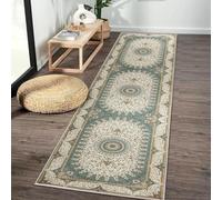 Aspire Homeware Rugs for Bedroom Living Room - Traditional Area Rugs 60x220 cm Willow Cashmere Style Soft Short Pile Vintage Rug - Carpet for Dining Room Easy To Clean