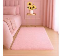 Aspire Homeware Rugs Living Room - Area Rugs Pink for Bedroom 60x110cm Anti Slip - Modern Super Soft Thick Pile Fluffy Shaggy Rug Non Shedding