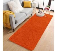 Aspire Homeware Rugs Living Room - Rust Area Rugs for Bedroom 60x220cm Anti Slip - Modern Super Soft Thick Pile Fluffy Shaggy Rug Non Shedding
