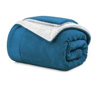 Aspire Homeware Sherpa Fleece Blanket Reversible Plush Soft Fluffy Fleece Blankets Thick Bed Throws Microfiber Throw for Sofa (Teal, Double (150 x 200 cm))