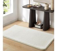 Aspire Homeware Small Rugs for Bedroom 100% Polyester Area Rugs Living Room Bedroom Fluffy 600 GSM Anti Slip 1cm Thick Low Pile Entryway Runner Carpet Non-Shedding Rug for Kids Room Cream, 80x150 cm
