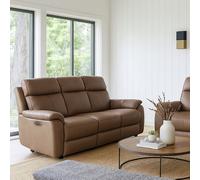 Aspire Kingsmere 3 Seater Power Recliner Sofa - Brown